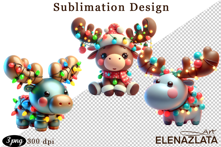 Christmas bubble funny clipart. 3D bubble Sublimation