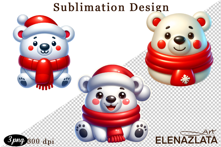 Christmas bubble funny clipart. 3D bubble Sublimation