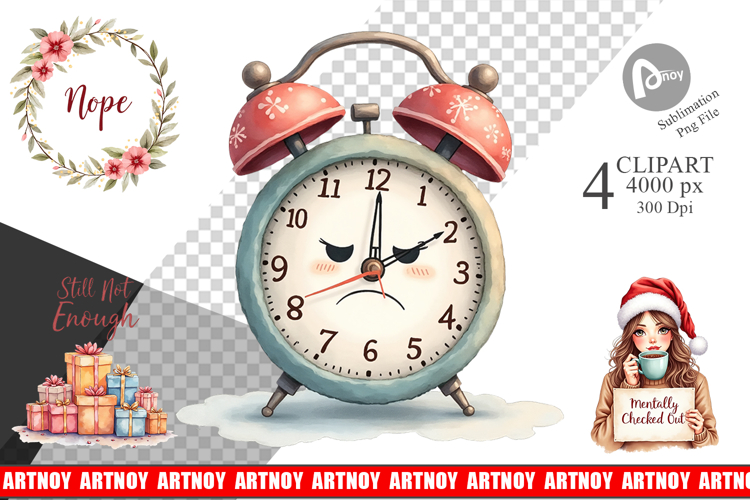 Christmas Watercolor Clipart Image 16