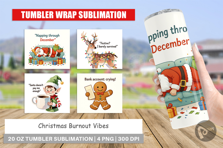 Christmas Tumbler Wrap Image 9