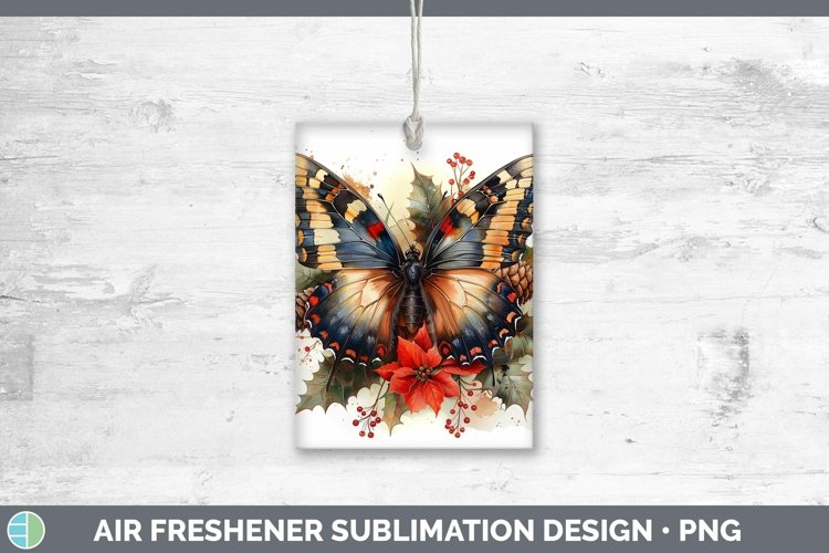 Christmas Butterfly Air Freshener Sublimation Car Freshener