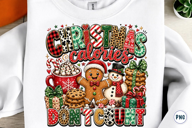 Christmas calories dont count Png