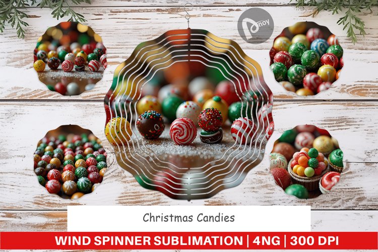 Wind Spinner Christmas Candies