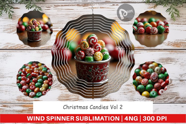 Wind Spinner Christmas Candies example image 1