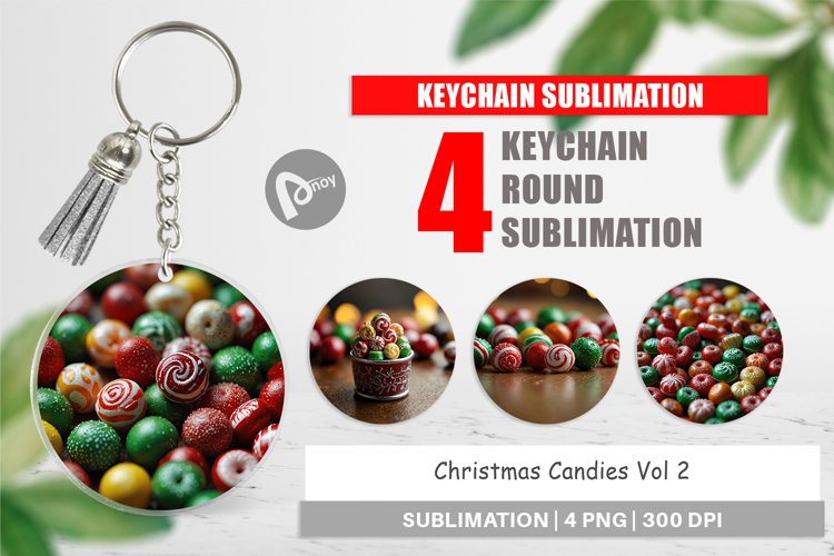 Keychain Christmas Candies
