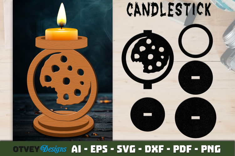Christmas Candlestick Lasercut