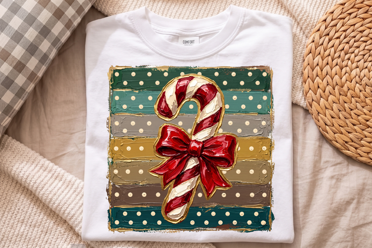 Christmas Candy Cane Png, Red Bow Holiday Design