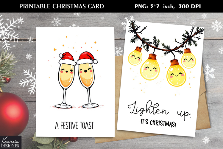 Funny Christmas Quotes|Printable Greeting Card
