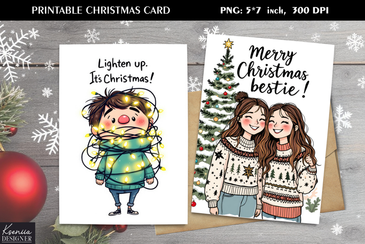 Funny Christmas Quotes|Printable Greeting Card