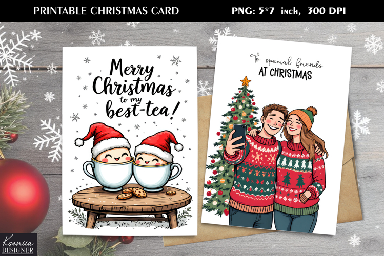 Funny Christmas Quotes|Printable Greeting Card