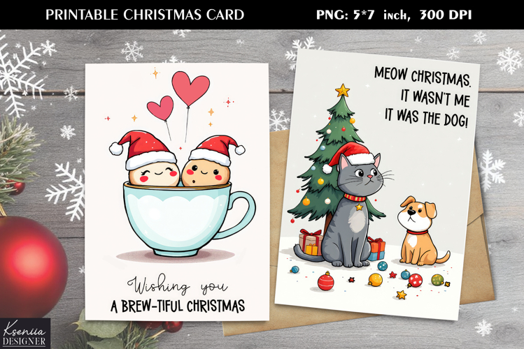 Funny Christmas Quotes|Printable Greeting Card