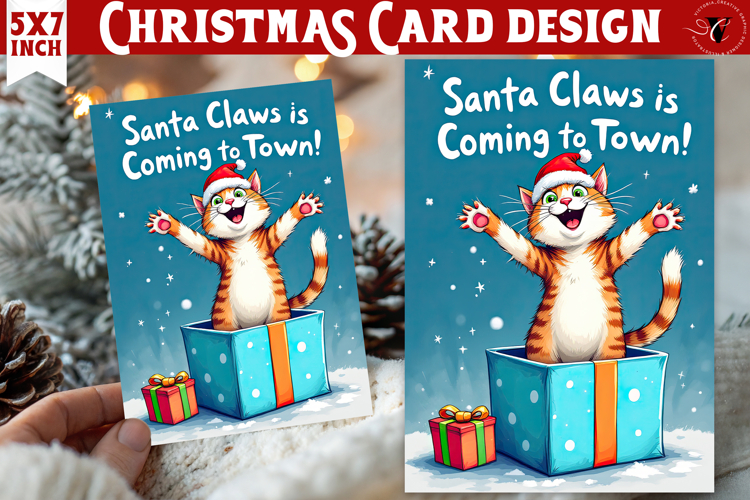 Cute Christmas Card | Christmas Kitty