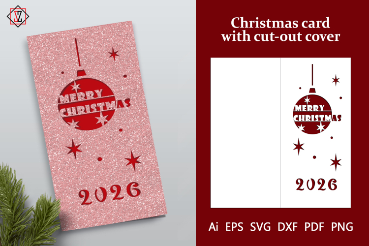 Christma card with cut-out cover_2