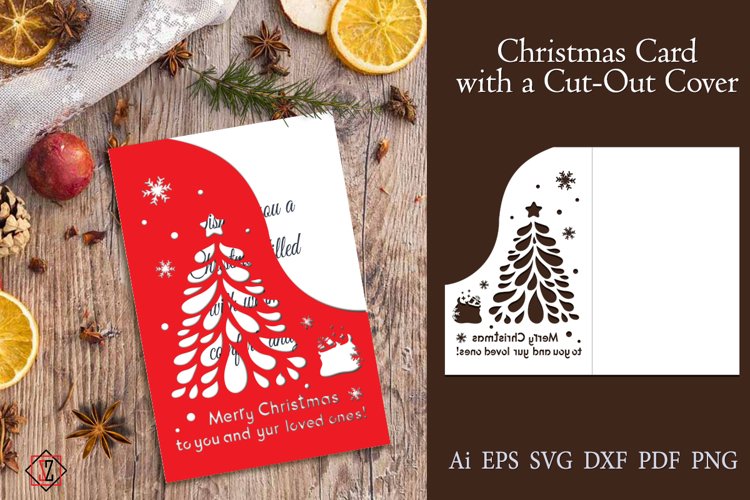 Christmas Card with a Cut-Out Cover