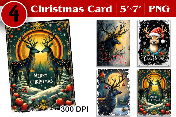 Merry Christmas Card. Printable cards. Winter design
