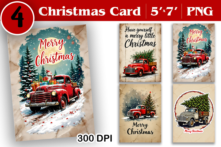Merry Christmas Card. Printable cards. Winter design