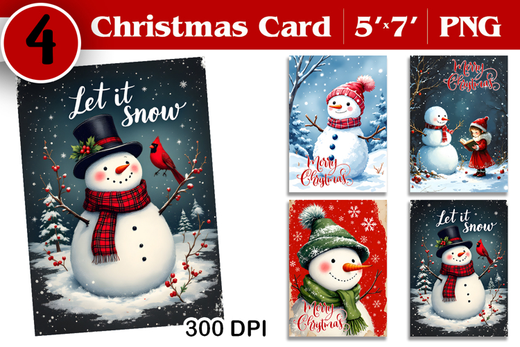 Merry Christmas Card. Printable cards. Winter design