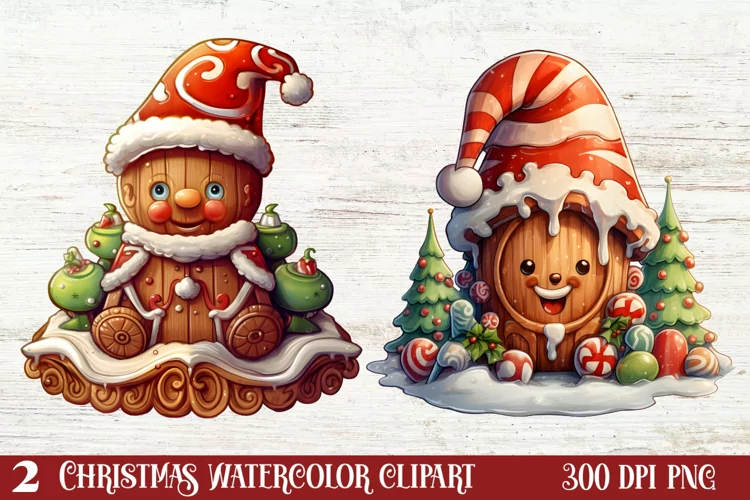 Beautiful Christmas Gingerbread Clipart, Christmas PNG