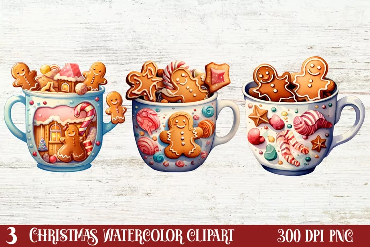 Beautiful Christmas Gingerbread Clipart, Christmas PNG