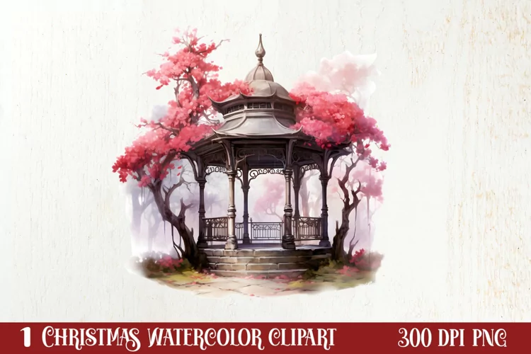 Christmas Castle Clipart Sublimation, Christmas PNG