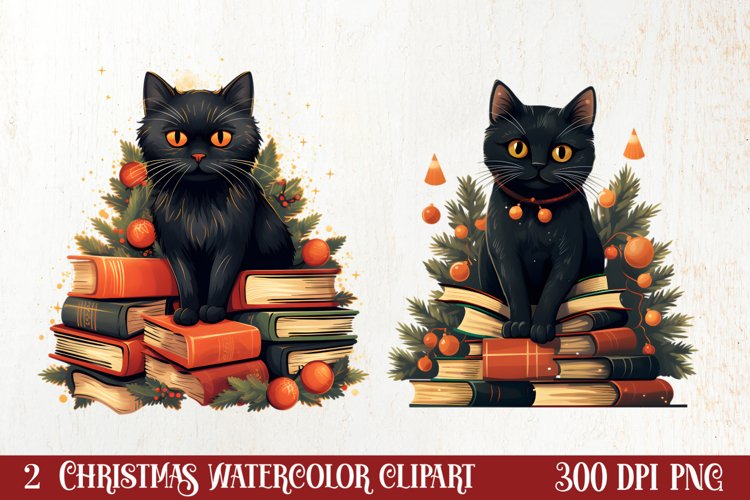 Watercolor Book Clipart Image 2