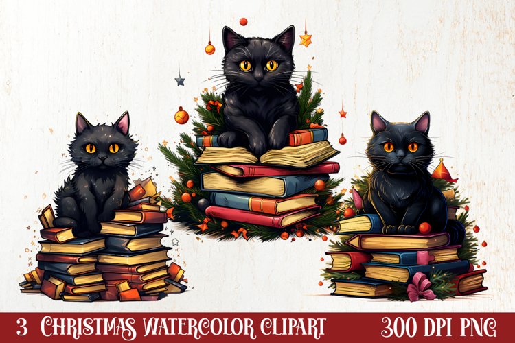 Watercolor Book Clipart Image 13