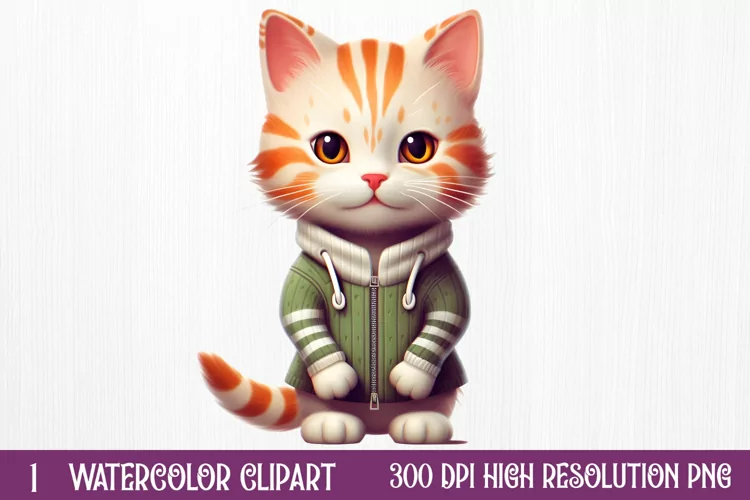 Christmas Cats Sublimation Clipart, Christmas Cats Clipart