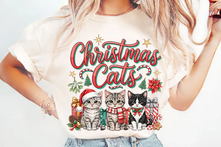 Christmas Cats Sublimation