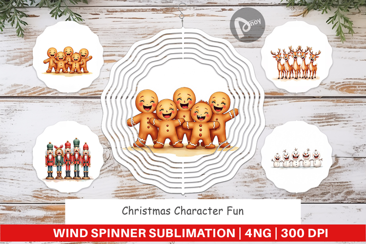 Christmas Character Fun Wind Spinner