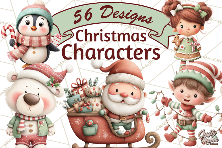 Christmas Elves Clipart