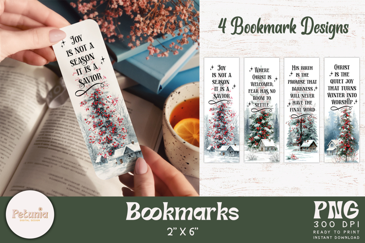 Printable Christian Bookmark | Christmas Bookmarks