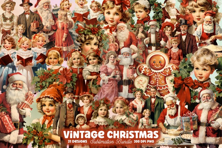 Vintage Christmas Clipart Image 24