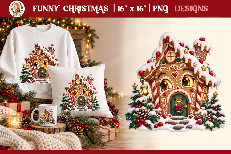 Funny Cute Christmas Animals PNG Clipart example image 1