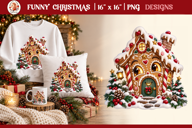 Funny Cute Christmas Animals PNG Clipart