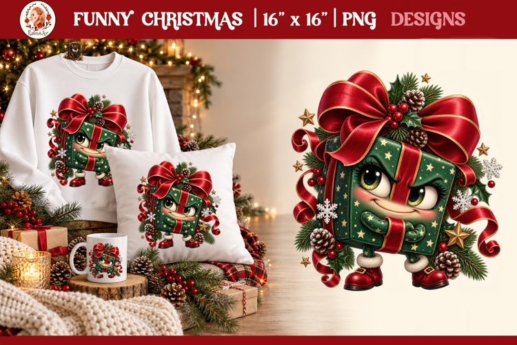 Funny Cute Christmas Animals PNG Clipart