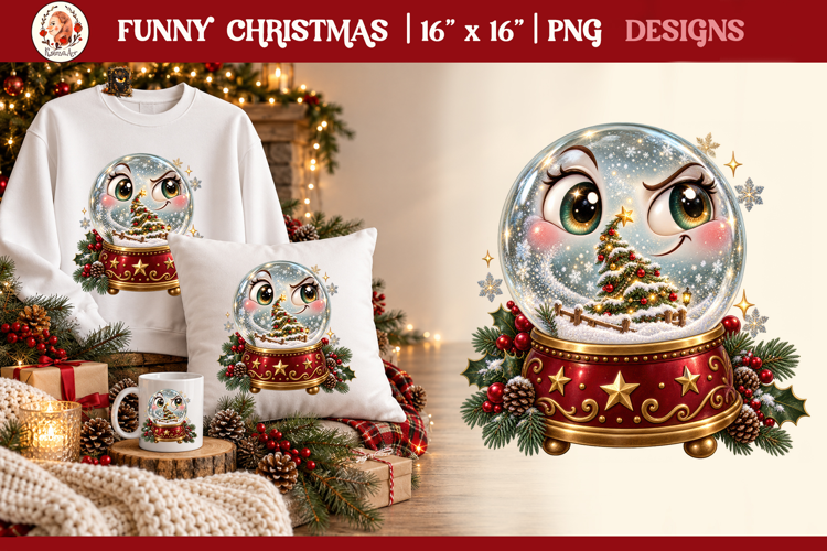 Funny Cute Christmas Animals PNG Clipart