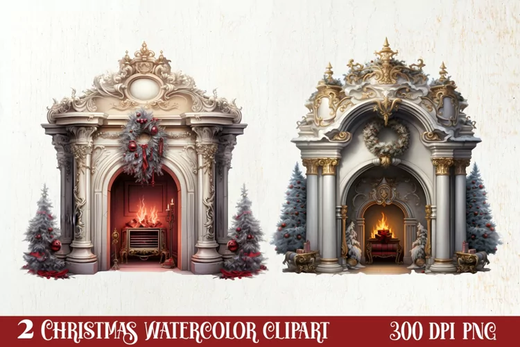 Christmas Family Animals Clipart, Christmas Family