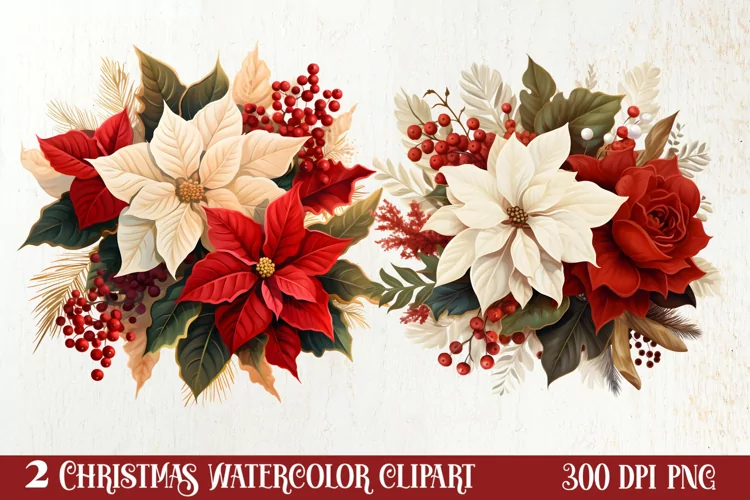 Christmas Family Animals Clipart, Christmas Family