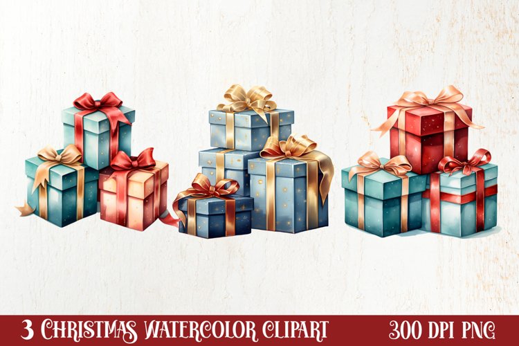 Christmas Family Animals Clipart, Christmas Family