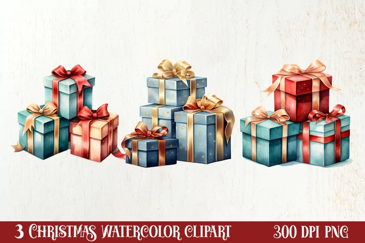 Christmas Family Animals Clipart, Christmas Family