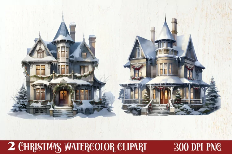Christmas Family Animals Clipart, Christmas Family
