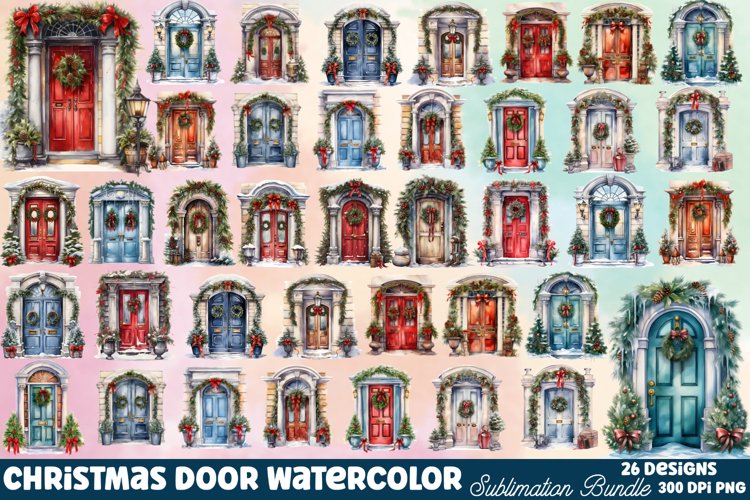 Christmas Watercolor Clipart Image 18