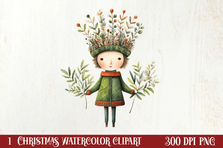 Christmas Knitting Clipart Watercolour , Christmas PNG