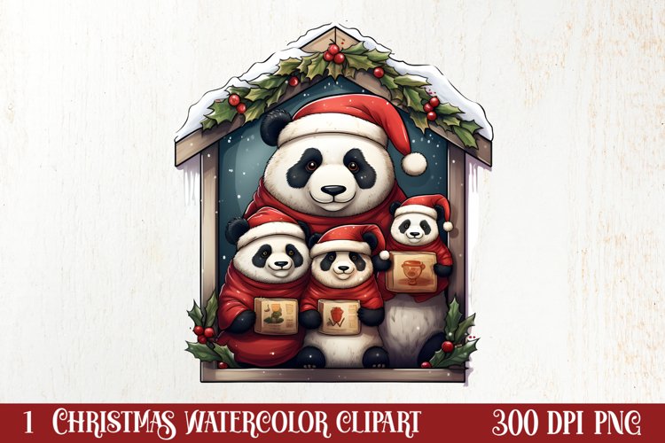 Cozy Christmas Family Animals Clipart , Christmas PNG