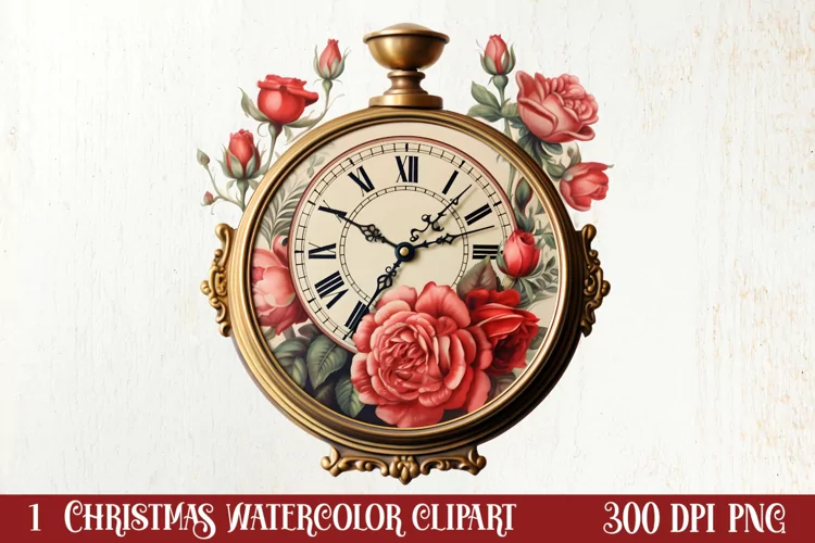 Vintage Christmas Magic Clipart, Christmas Clipart
