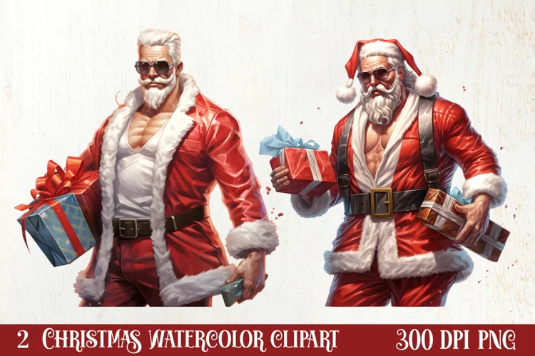Handsome Santa Claus Clipart, Santa Claus Clipart