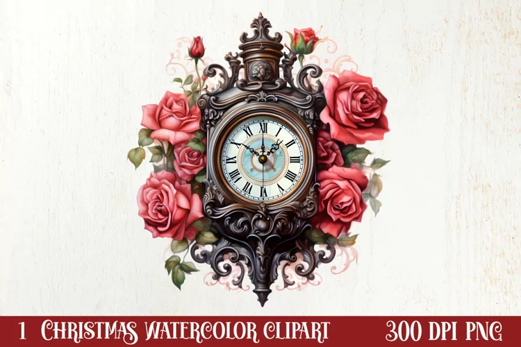 Vintage Christmas Magic Clipart, Christmas Clipart