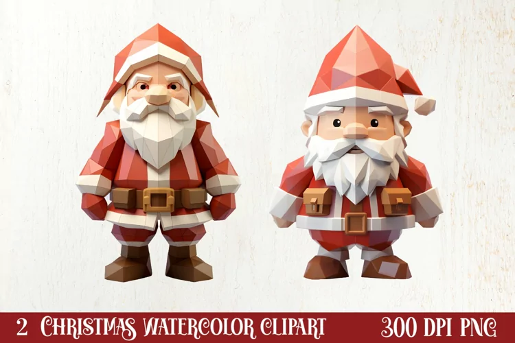 Christmas Origami Style Sublimation, Christmas PNG