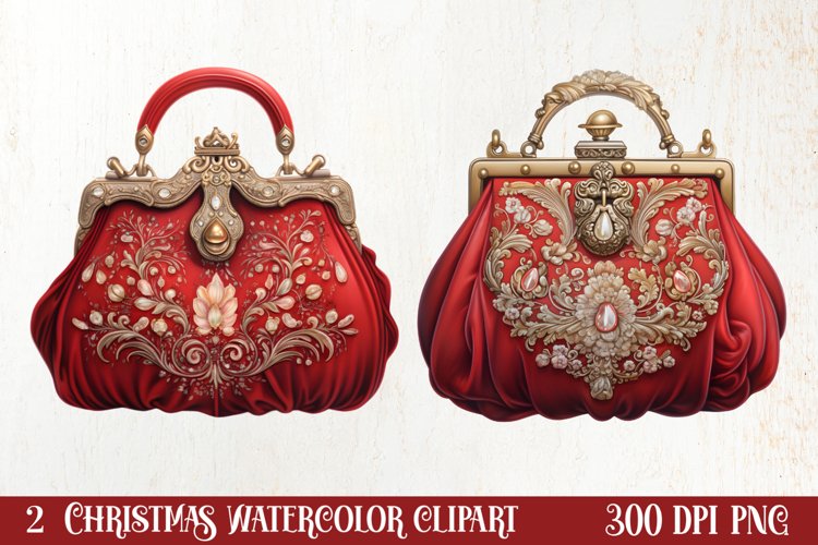 Vintage Christmas Magic Clipart, Christmas Clipart
