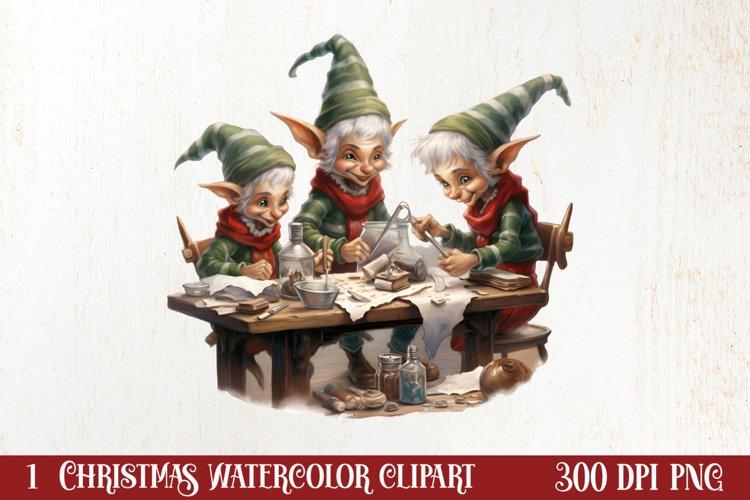 Whimsical Christmas Clipart , Christmas PNG example image 1